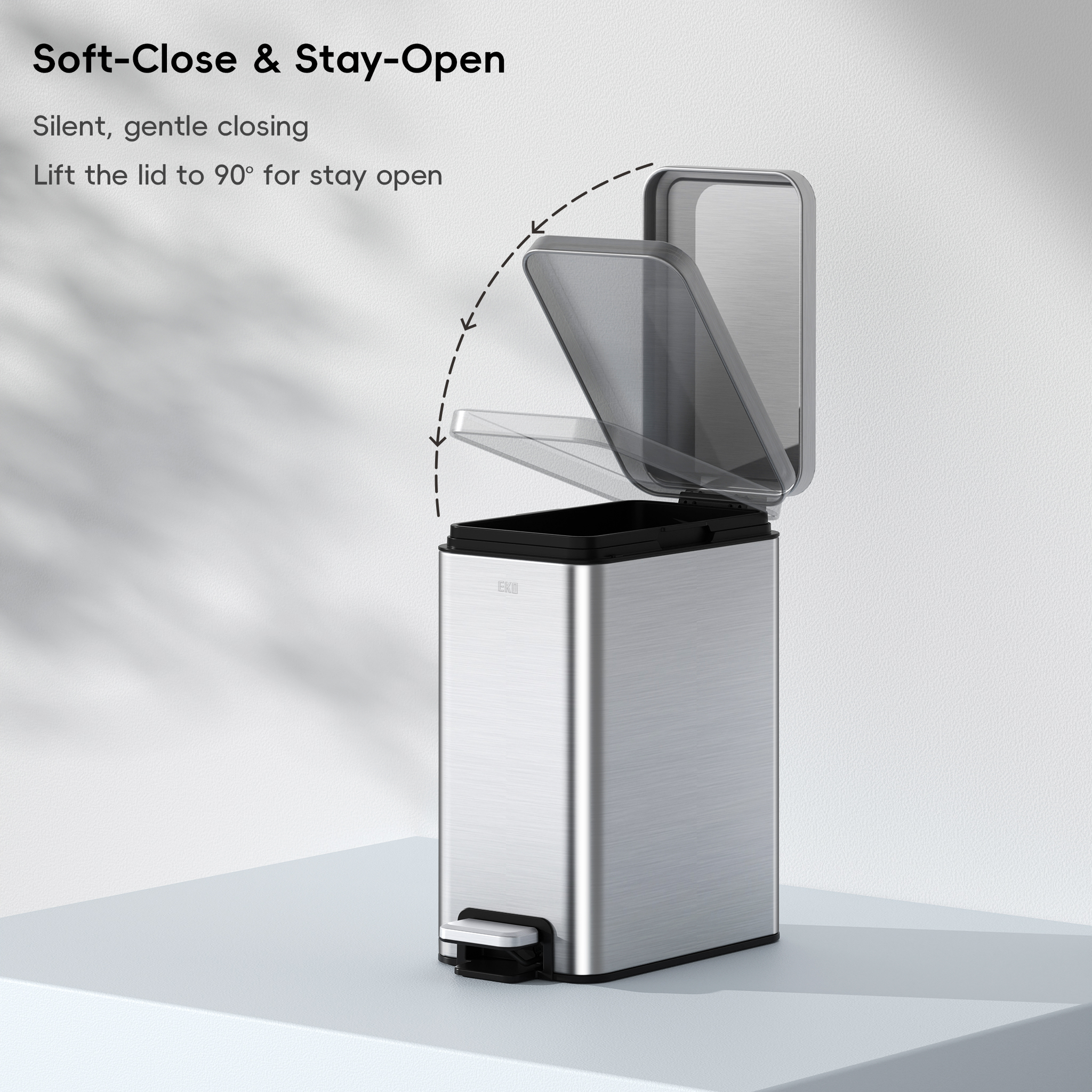 EKO EK9380-10L Slim Step Dustbin #EKO #Dustbin #stepbin #sensorbin #trashbin