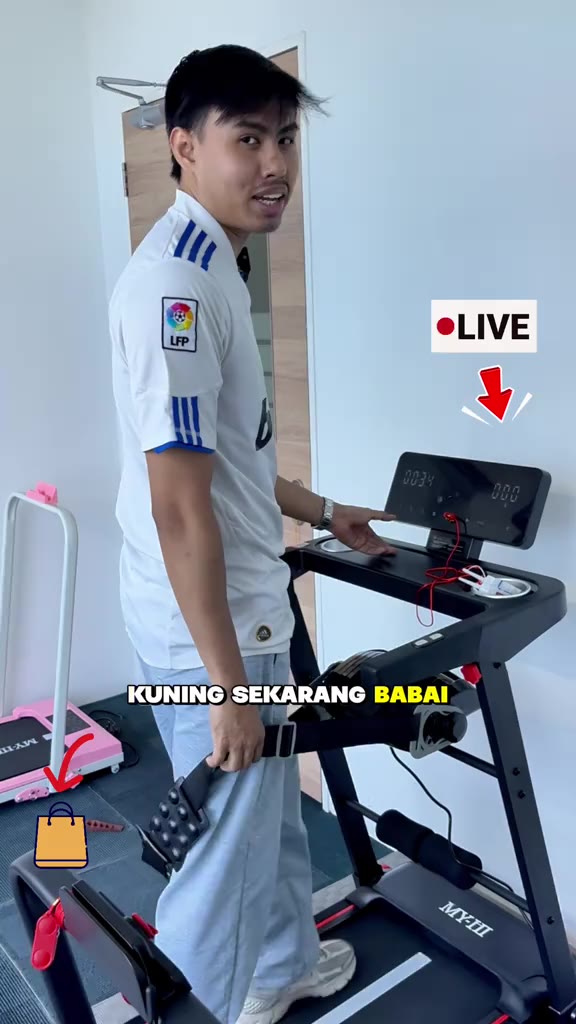 In the live streaming room, purchase and you'll be rewarded with a V step machine! Only for today ゚        #live #fyp #99megasale #walking #treadmill #walkingpadtreadmill #walkingpad #fyp #fypage