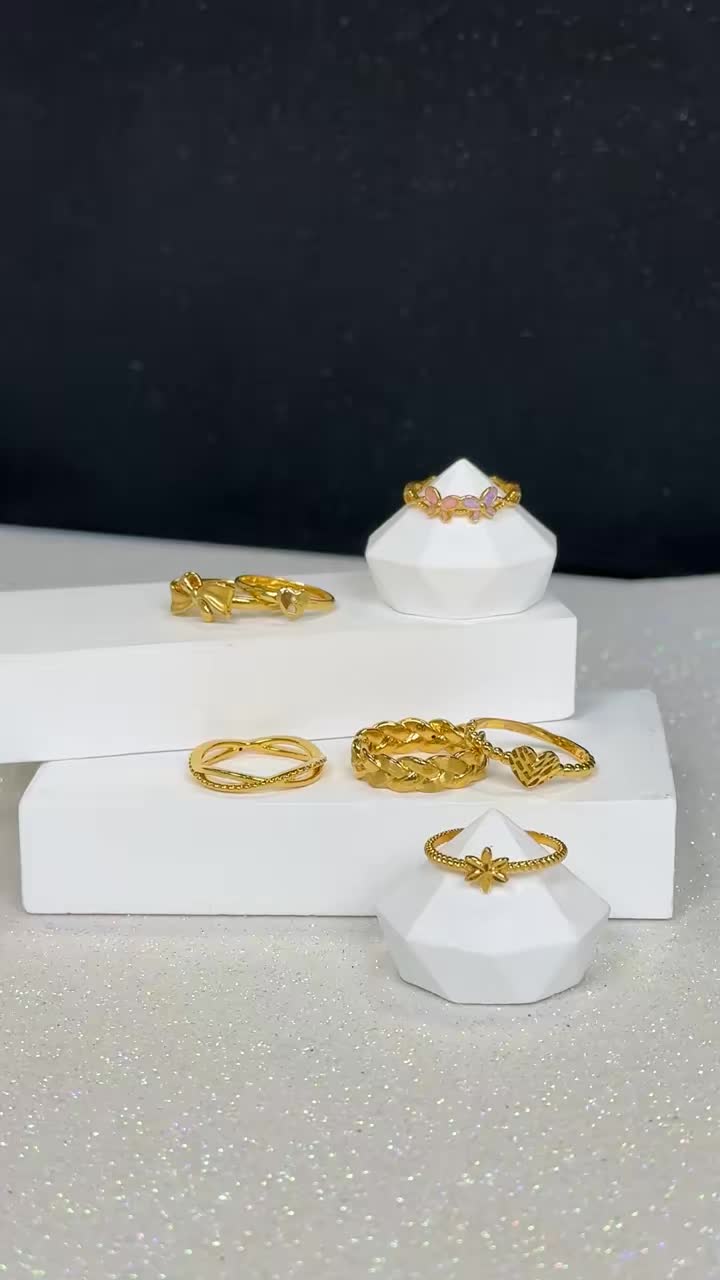 Stack them, style them, love them.  Explore our exclusive ring collection and find the perfect pieces to match your vibe. Whether you're starting your stack or adding more sparkle, we've got a ring for every mood. Treat yourself to a little sparkl...