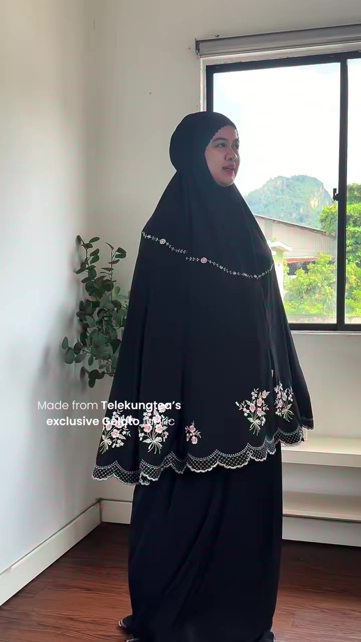Meet Evalora, a beautifully crafted telekung designed with elegant details, soft comfort and a timeless look that makes every moment feel a little more special. Whether you’re choosing it for yourself or as a meaningful gift for someone dear, Eval...