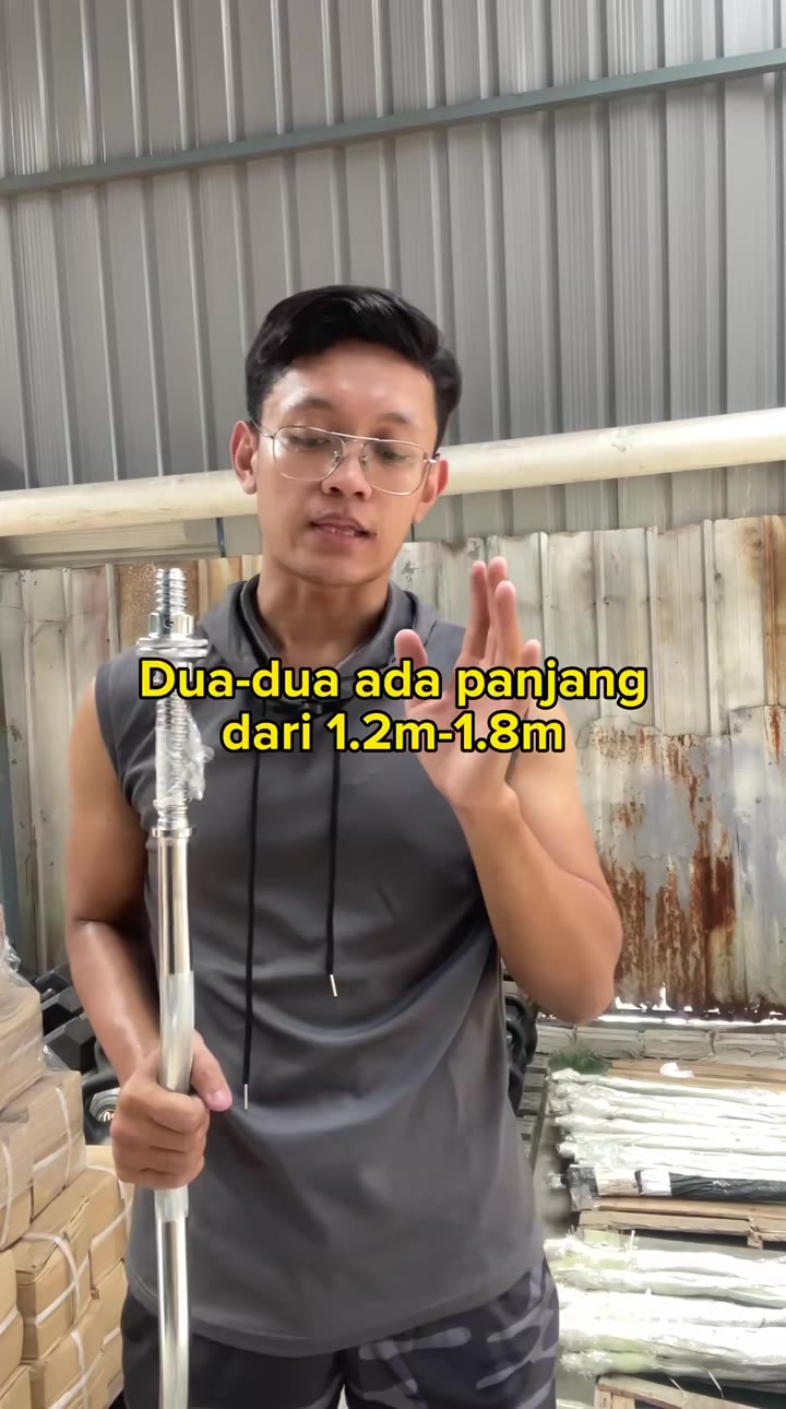 Ramai tanya mcfit ada jual bar untuk barbell? Hari ini  tunjuk..          #barbell #barbellchallenge #straightbar #curlbar #dumbbell #homeworkout #gymworkout #mcfitmy