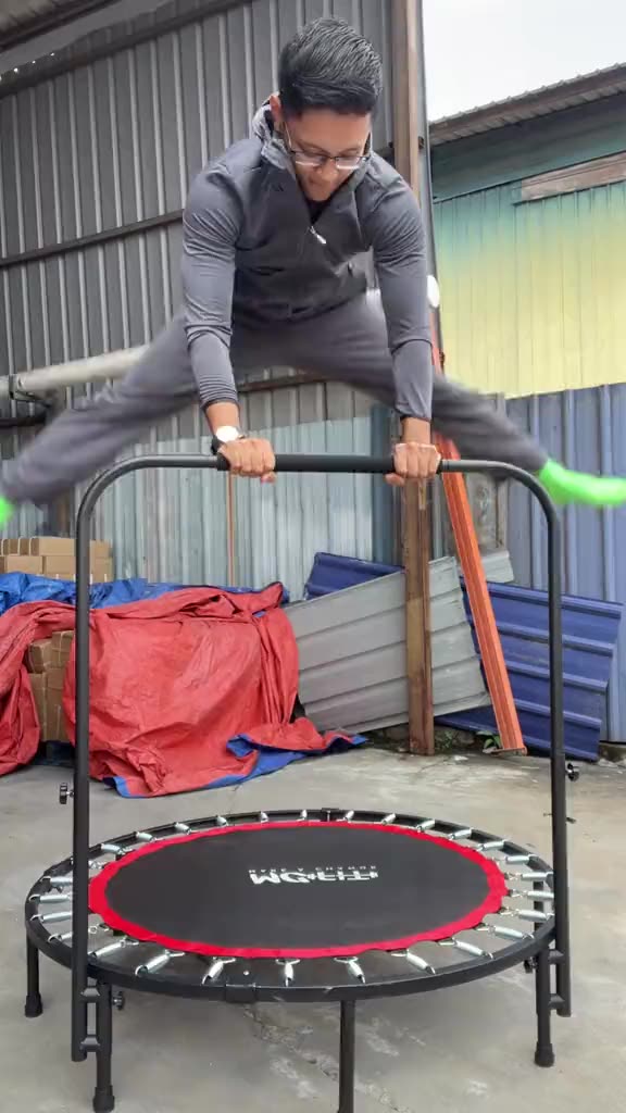 One of the best equipment for low impact cardio!    #trampoline #mcfit