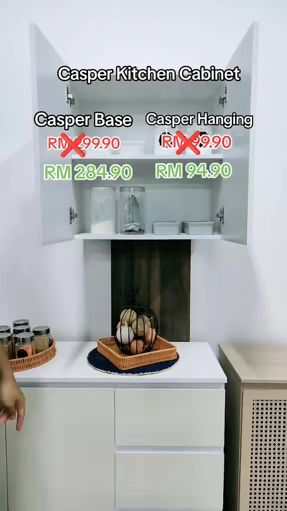 Kitchen Cabinet cantik Ni Harga pun murah ape lagi bag kuning ade dekat bawah       #KitchenHacks #kichencabinets #lookstylish #synergyhouse #TikTokShop