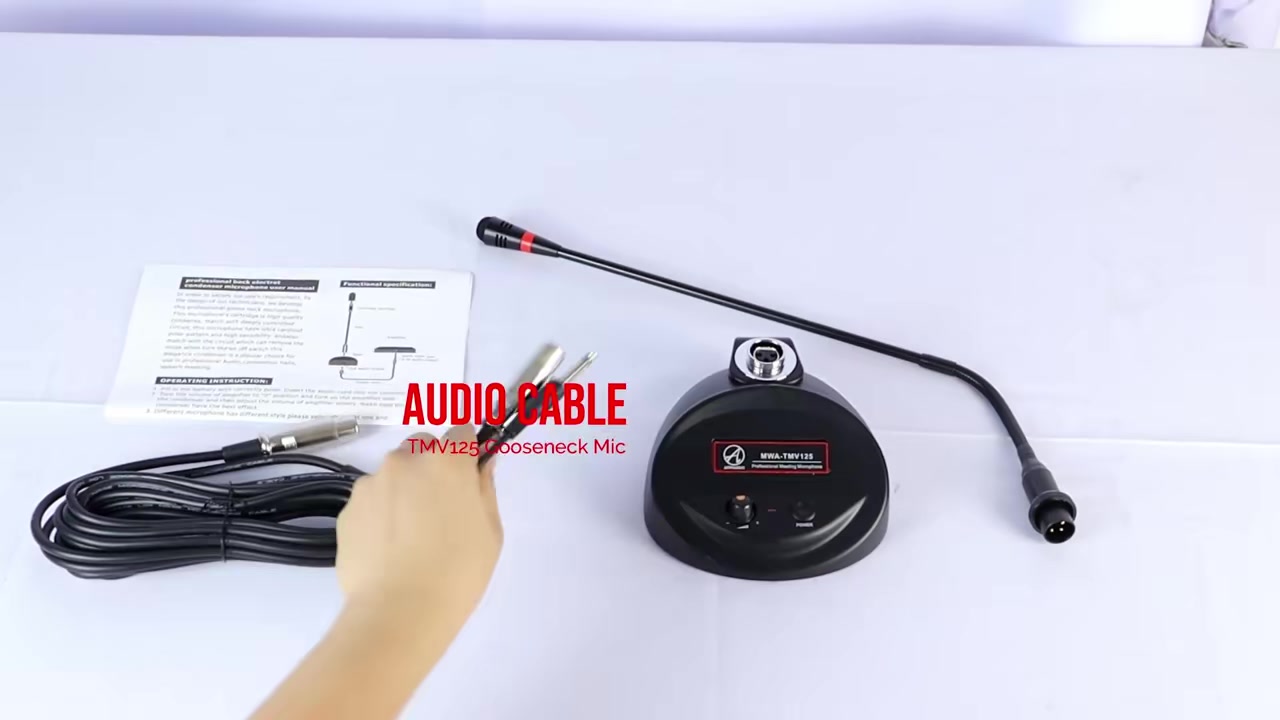 AmpAudio Wired Gooseneck Microphone TMV125  #ampaudio