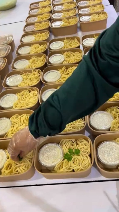 potluck rayaa untuk korangg #spageti #carbonara #boxfood  #viral