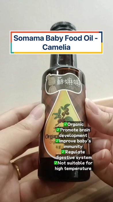 Somama Baby Food Oil - Camelia #shopeelagimurah #shopeehaul #shopeemy #fyp #viral #somama #baby #food #oil #camelia #healthy