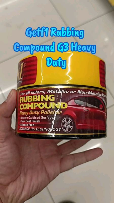 Nak kereta kilat macam baru tanpa hantar polish?Try ni sekali je nampak beza#getf1 #rubbingcompound #polish #heavyduty #shopeelagimurah #shopeehaul