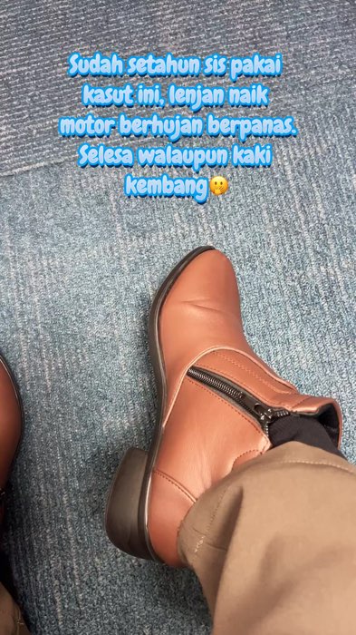 #boots Setahun sis merempit pakai boots sb naik moto lebih selamat & nampak smart! Siap berhujan redah lopak air, berpanas tu normal lah kan😁