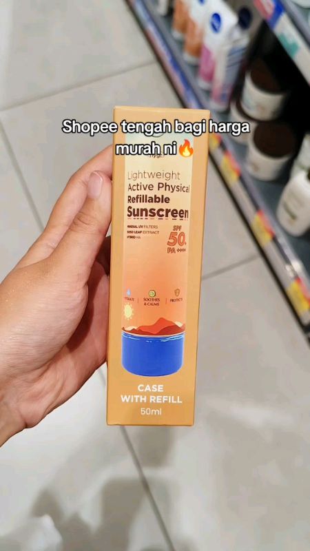 Penat kejar diskaun semalam rupanya hari ni lagi murah🥹#sunscreen #sunscreenmurah #hygr #hygrsunscreen #spf50 #sunscreenhygr