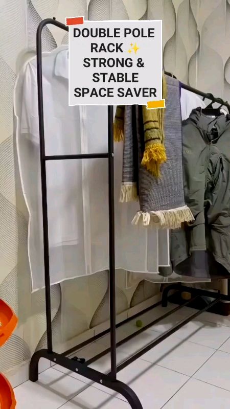 Rak pakaian kukuh untuk susun & gantung baju dengan kemas. #garmentrack #clothesrack #organizer #homesaving