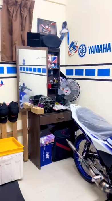 Coverset rxz catalyzer biru putih