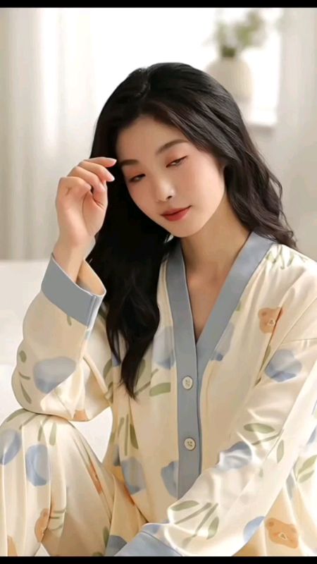 Set Pyjamas Cotton Berbutang Lengan Panjang – Lembut & Selesa #shopeehaul #shopee #fyp #trending #viral #shopeelagimurah #shopeemy #pajamas #women