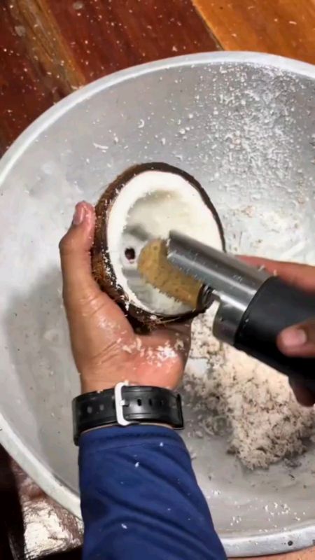 Portable Electric Coconut Scraper 2200mAh Wireless Coconut Grater Shredder Rechargeable Waterproof  Mesin Parut Kelapa#jombeli #fyp.