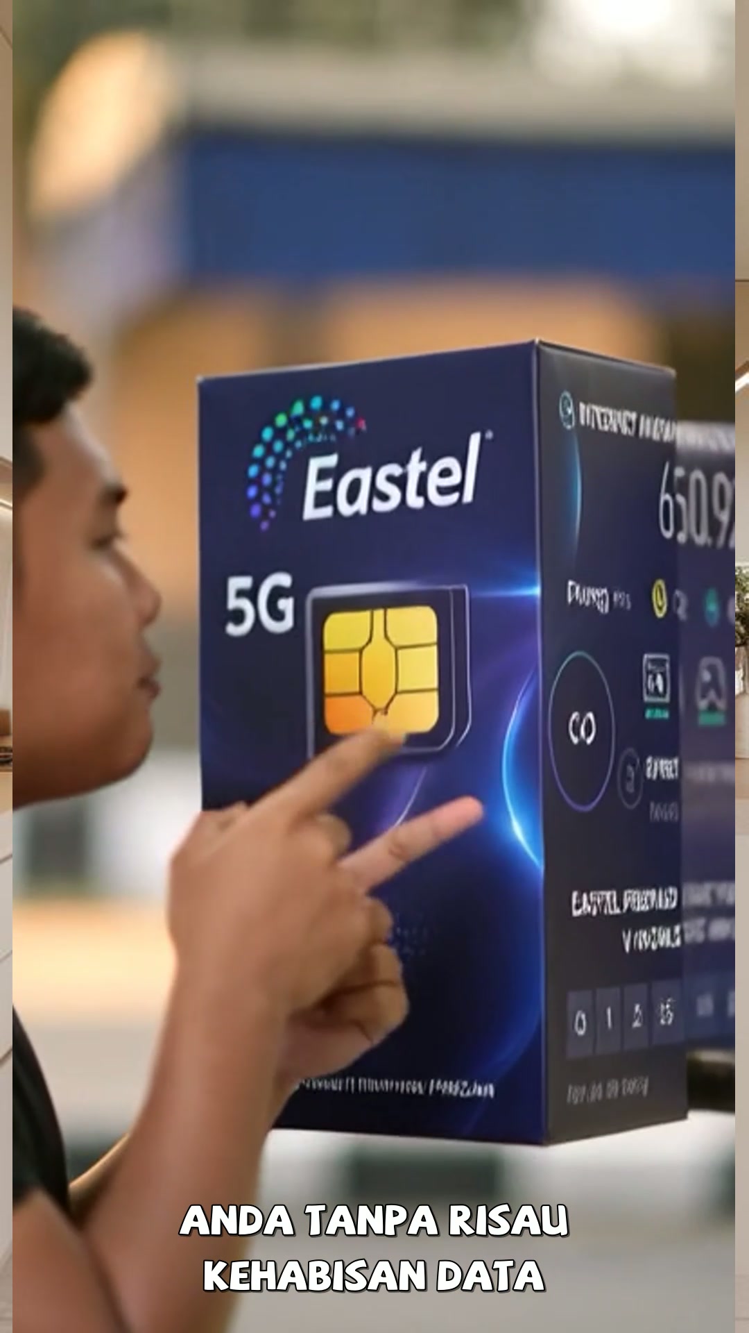 Nikmati internet laju dan besar hingga 999GB dengan EASTEL PREPAID, pilihan terbaik anda! #ShopeeCreator #viral #InternetMurah