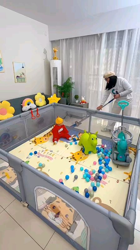 Playpen Baby Toddler Full Cover Playpen Children Safety Foldable Playground Kids Activity Center Game Indoor