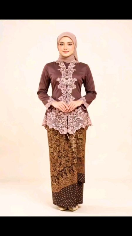 Modern Kebaya Encim Chocolate Mohagany Fitrie 762. #bajukebaya #shoppe #jualanonline #hayunnie09