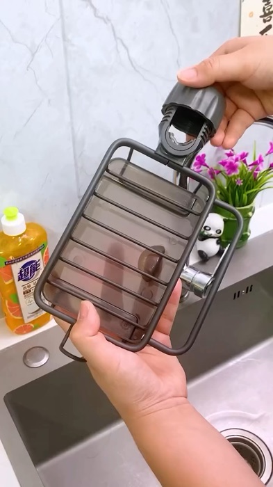 Faucet storage rack ✨ #faucet #Storage #rack ##shopeehaul #homeappliances #cleaning #cleaner #Sink