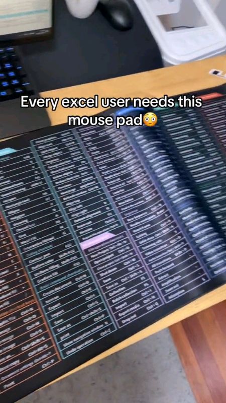 Its a must 🔥 #excel#shortcut#mousepad#excelpad#shopeehaul#appliances#keyboard
