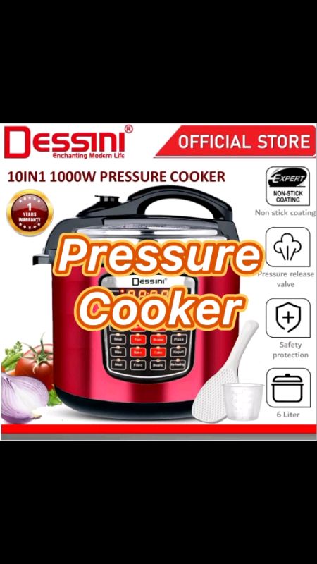 #ElectronicsZone #ShopeeMY #ShopeeSale #ShopeeDeals #OOTD #ShopeeHaul #ShopeeStyle #ShopOnline #HotDeals #BeliBelah #dessini #cooker #pressure