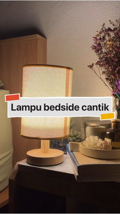 Lampu murah vibes mahal, sgt tenang rehat lepas seharian bekerja 💖 #lamputidur #lampuaesthetic #homedecor #bedside #viralshopee #lampucantik #fyp
