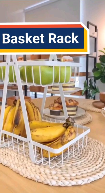 Basket Rack #BasketRack #OnionRack #FruitBasket #KitchenBasket #KitchenRack #Rakdapur #FoodRack #RakMakanan #StorageRack #StorageBasket #FoodBasket
