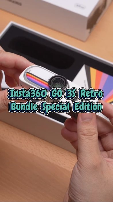 Unboxing Insta360 GO 3S Retro Bundle Special Edition😍🔥 #Insta360GO3S #Insta360 #actioncamera #videographer #contentcreator #camera