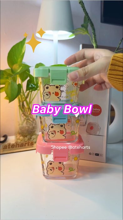 Baby bowl. Glass bowl #ShopeeMY #ShopeeAffiliatesMY #shopeemy1111 #ShopeeLagiMurah #ShopeeLagiCepat