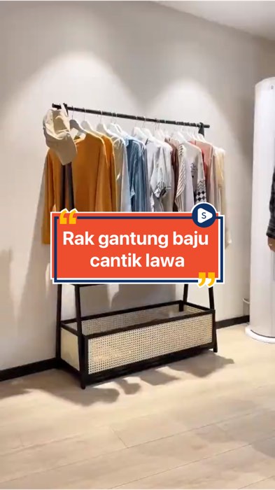 Bilik nampak kemas dan teratur cantik guna rak mcm ni✨🙂‍↔️✅ #rakbaju #shopeelagimurah #shopeemy #fyp #viral #tiptop