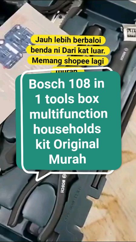 #bosch #Multifunction #toolsbox #tools #household #toolskit #boschtools #SetTools #toolsmurah #shopeehaul #shopeelagimurah #fyp #viral #trending #ori