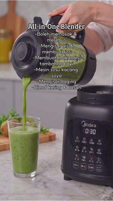 Blender + food processor #blender #chopper #mixer #foodprocesser #pengisar #juicer #grinder #iceblender #babyfood #kitchen #MIDEA #shopeelagimurah