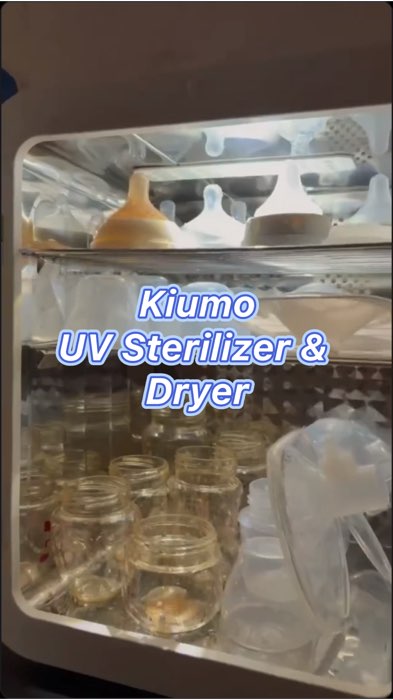 Kiumo Baby Bottle Sterilizer 🤩✨ #kiumo #sterilizer #bottlesterilizer #bottledryer #uvsterilizer #shopeemy