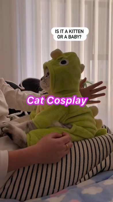 Cat cosplay pakaian comel khas untuk kucing bergaya. Beri penampilan lucu dan mencuit hati. #catcosplay