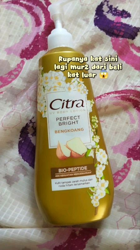 beli sini lagi berbaloiii.. #cream #krim #bodylotion #lotion #lotioncitra #bengkoang #lotionbengkoang #lotionputih #lotionpelembab #uvbodylotion