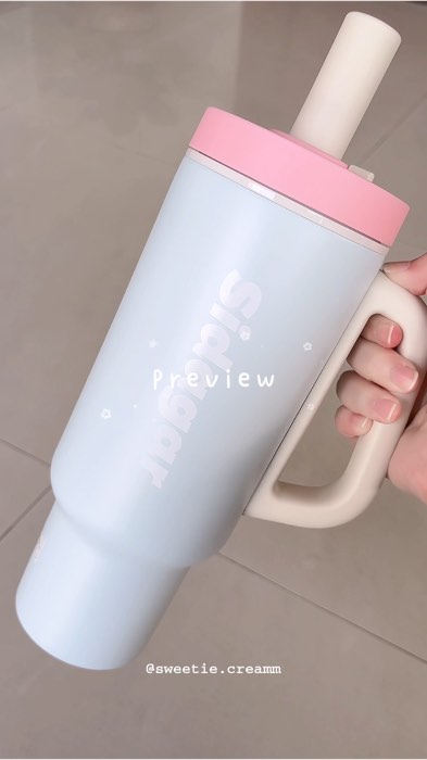 #Sidagar #tumbler #Cup #ice #hot #warm #daily #hydration #ins #Lifestyle #baby #blue #pink #White #shopeemy #shopeereview #shopeehaul #shopeeraya