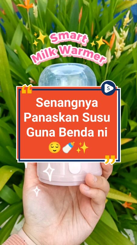 Senangnya la nak panaskan susu guna Smart Warmer 😌 Zaman skrg dah tak payah bwk air oanas berat2 #malish #smartwarmer #pemanassusubaby #milkwarmer