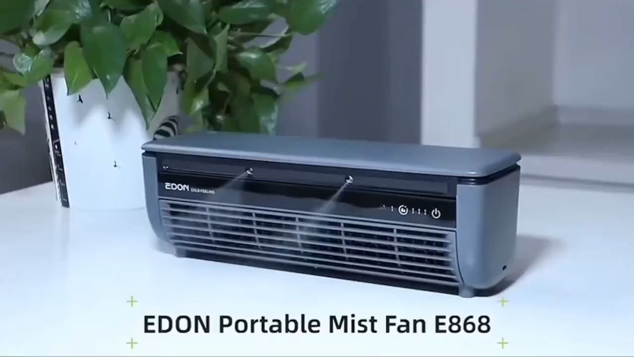 Too hot? Try EDON Air Cooler Fan ❄️ Fast cooling with mist, rechargeable & portable. Perfect for kitchen, desk or bedroom. Stay cool anytime! 🔥#fan