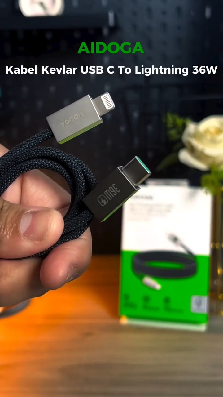 Aidoga fast charging cable ( Type-c / Lightning ) #aidoga #Cable #kabel #fastcharging #fastchargingcable #datacable