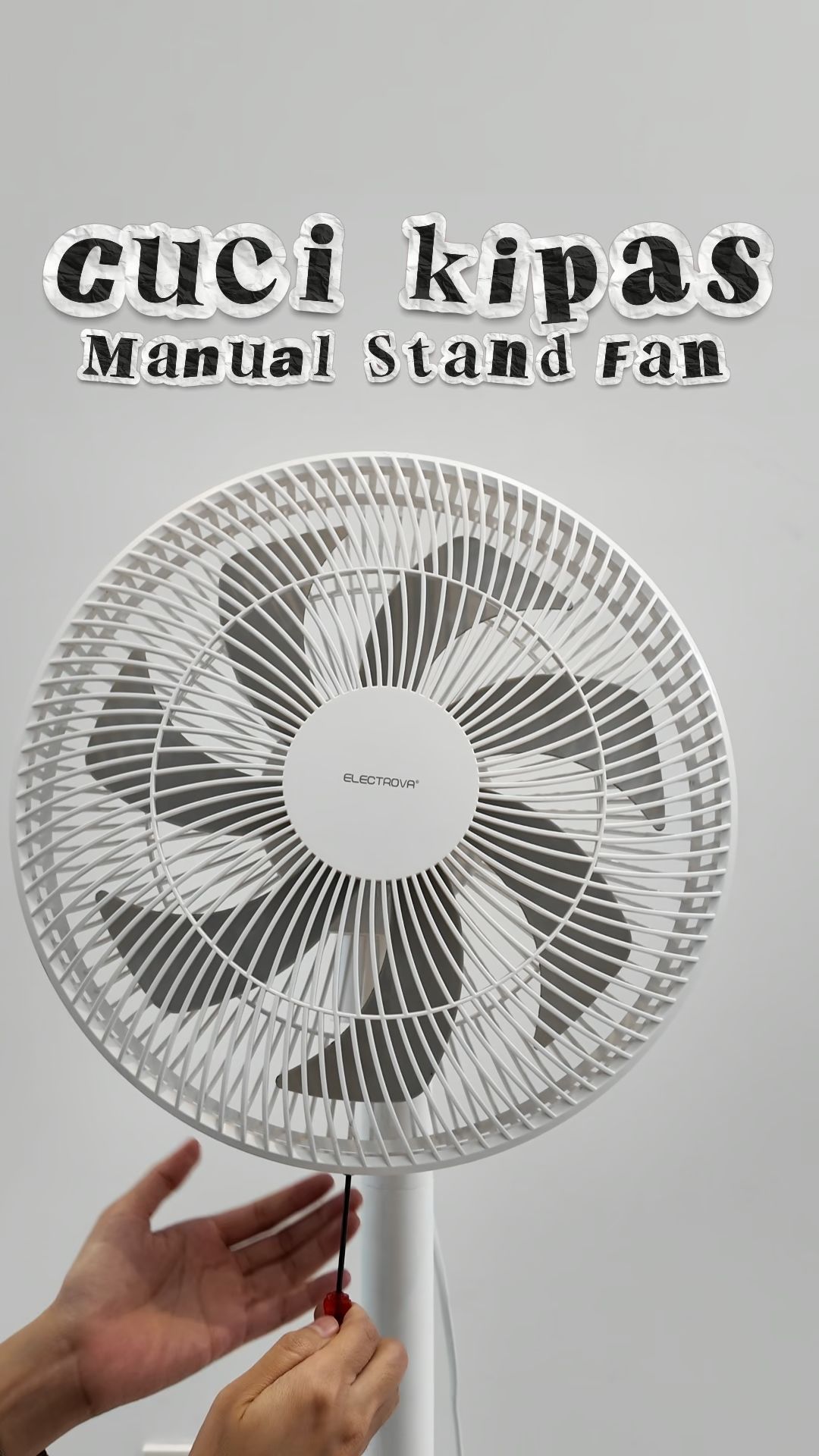 Ways to wash our manual stand fan #manual #standfan #cooling #Electrova #Electrovamalaysia