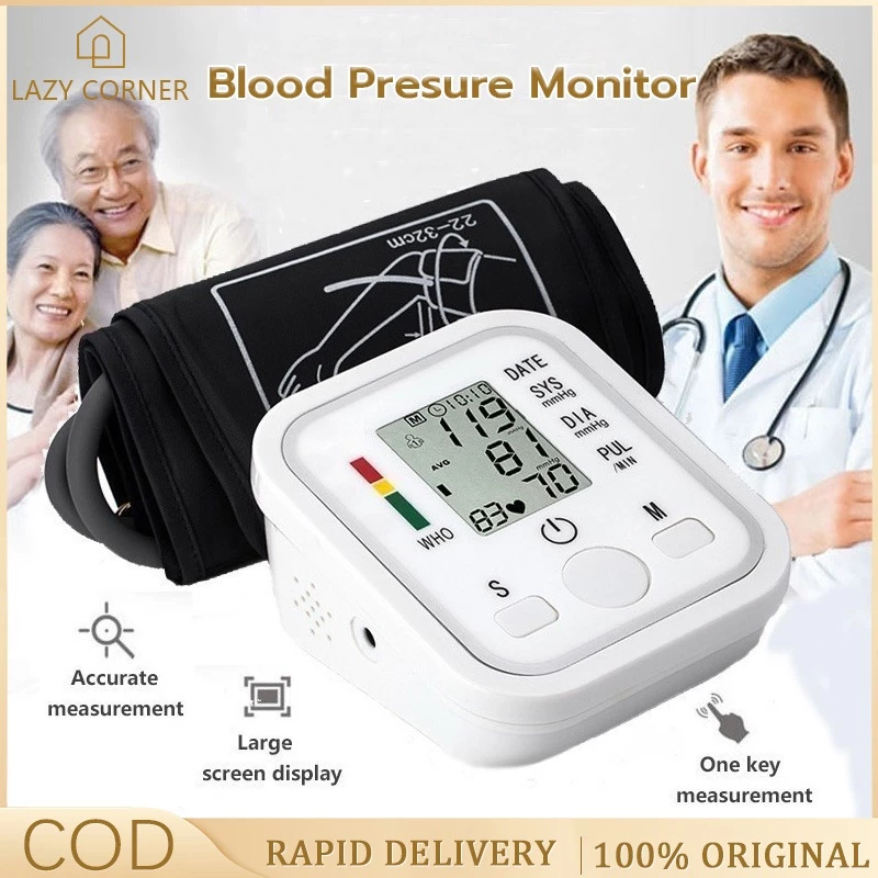 Blood Pressure Monitor LCD Display Automatic Digital LCD