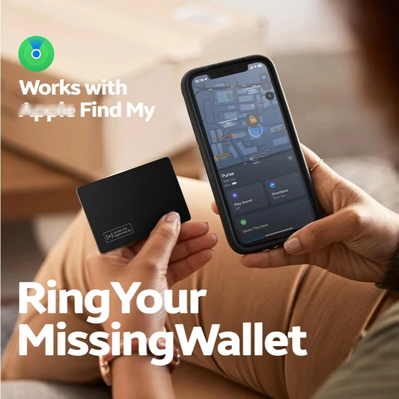 IOS Slim Airtag Find My APP Wallet Card