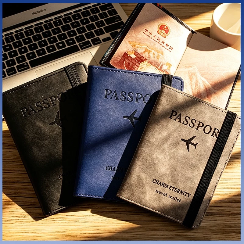 PU Leather Travel Passport Holder 