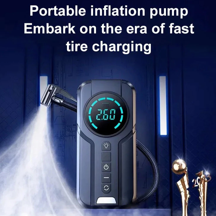 Portable Car Inflatable Pump With Power Supply