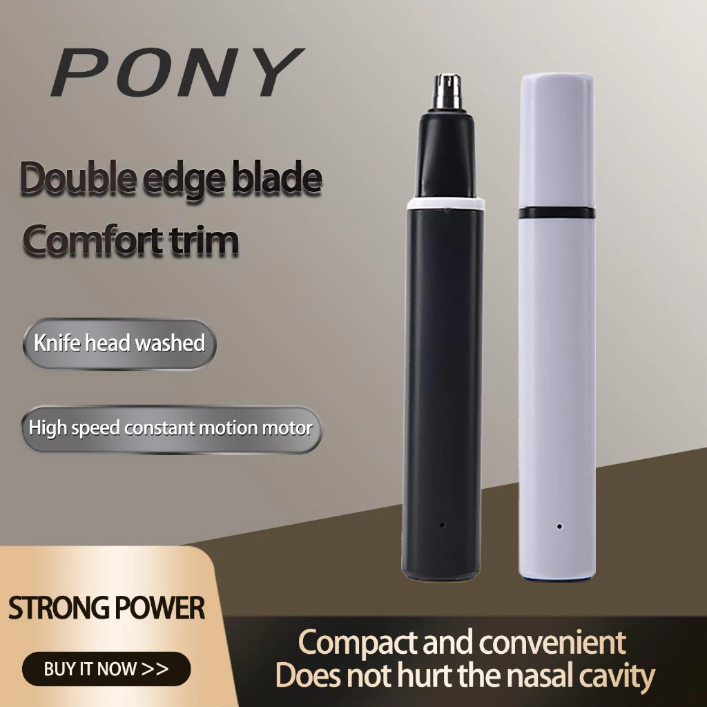 Electric Nose Hair Trimmer Waterproof Portable Double-Edged 