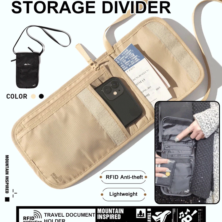 Multifunctional Anti-theft Travel Document Bag